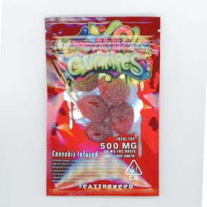 Dank Gummies - Full Spectrum Shatter THC Infused Cherry Bomb Gummy - 500 mg