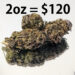 BC Kush Indica Marijuana Strain (4oz for $200)