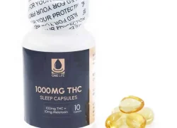 1000mg THC Sleep Capsules 100mg Indica Oil + 10mg Melatonin (10 Pack)