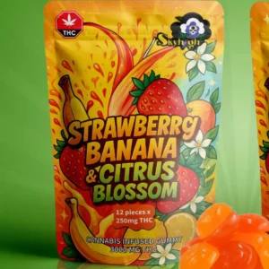 3000mg Delta 9 THC Strawberry Banana & Citrus Blossom Gummies - Sky High