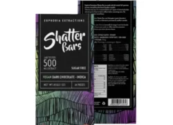 Vegan Dark Chocolate Indica 500mg Shatter Bar